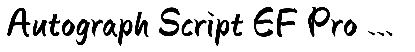 Autograph Script EF Pro Bold Condensed